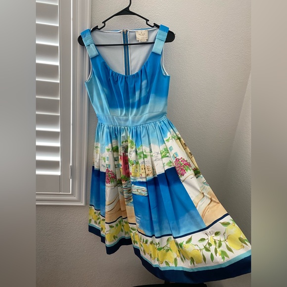 SOLD***Kate Spade 'Elza' Dress Capri Landscape Lemons! - Picture 4 of 9